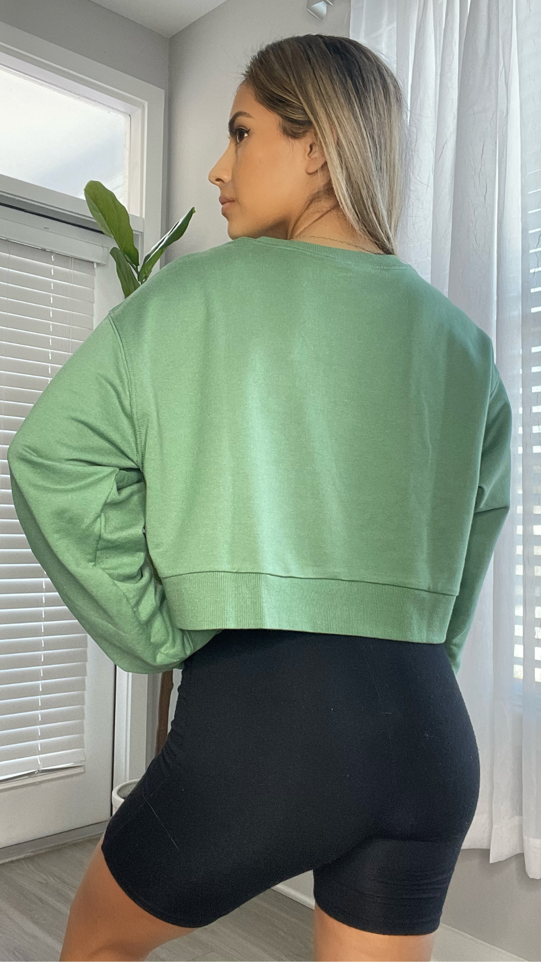 Jade Cotton Sweatshirt